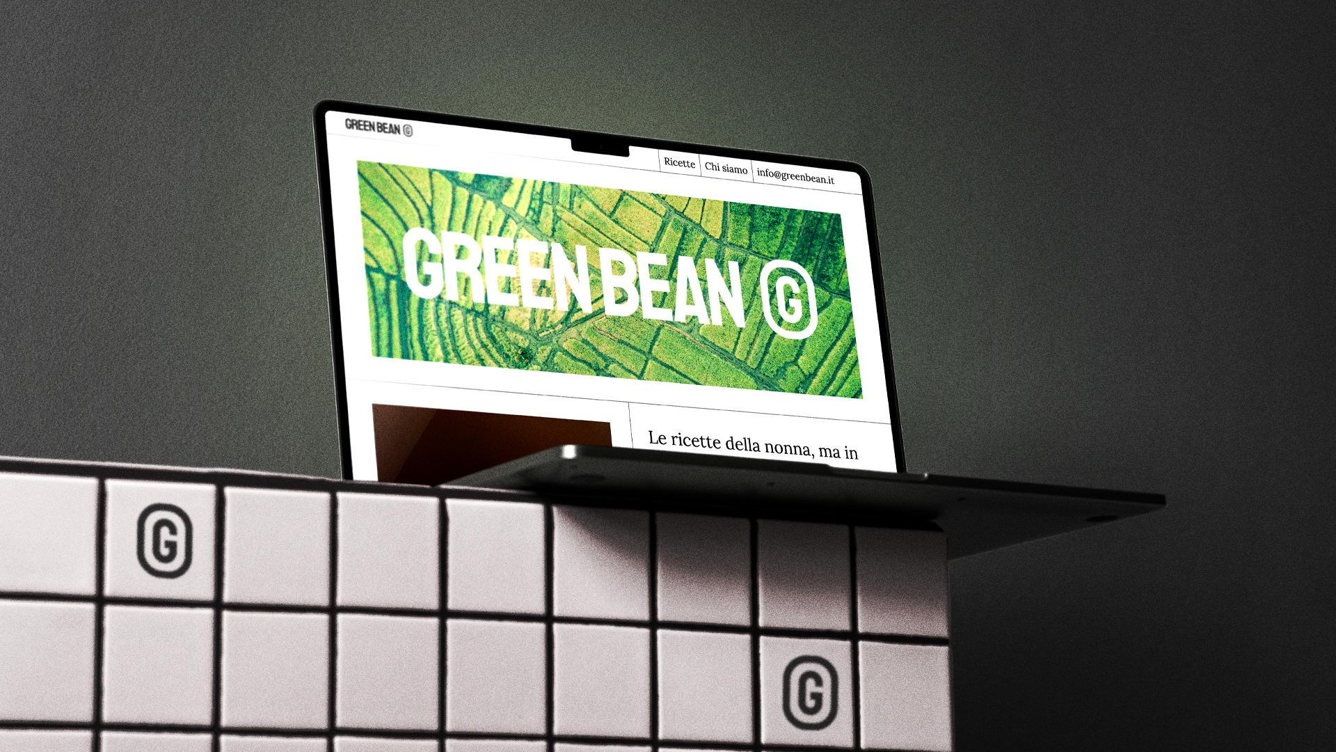 mockup desktop green bean